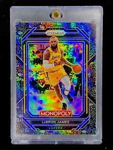 LEBRON JAMES BLACK PRIZM REFRACTOR HOLO RARE PRIZM Parallel 2022-23 - LAKERS - Picture 1 of 6