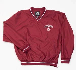 Vintage Alabama Crimson Tide Windbreaker Jacket Mens L Pullover V Neck Champions - Picture 1 of 14