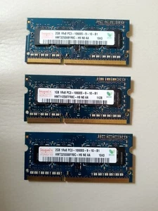 Hynix PC3-10600s , 3 Modules, 2 At 2GB And One At 1GB - Picture 1 of 2