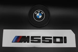 BMW M550i Emblem Aufkleber Heckklappe Schwarz Matt 20 x 155mm TOP! - Bild 1 von 1