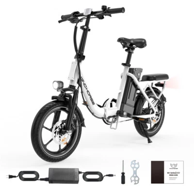 Bicicleta Eléctrica para Adultos 25MPH 630W Off Road E-Scooter Cercanías Plegable con Asiento Foto 1 de 4