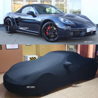 For Porsche 911 Coupe 2-Door Car Indoor Dust Proof w/Bag Stretch Car Cover Black - image 1 of 4