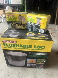 Reliance Flushable Loo Camping Toilet With 2 Boxes Of Toilet Waste Bags - Picture 1 of 3