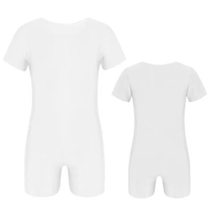 Kids Boys Girls Unitard Yoga Jumpsuit Fitness Leotard Exercise Swimsuit Dance - Picture 1 of 40