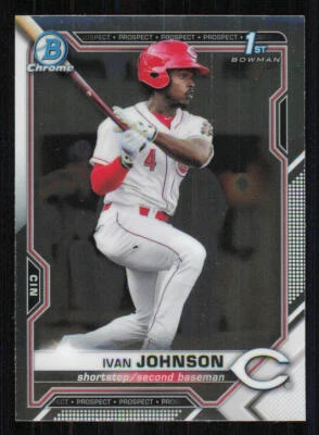 2021 Bowman Chrome Prospects #BCP149 Ivan Johnson - Image 1 of 2