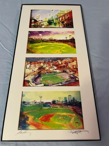 Beautiful Fenway Park Boston Red Sox Series of 4 (4x7) Pictures (No Glass Frame) Cover