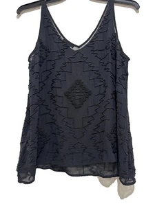 true religion Silk black beaded top - Picture 1 of 10