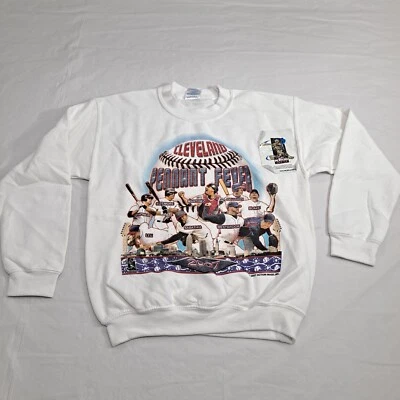 Cleveland Indians 2007 White Sweatshirt Youth Medium MLB Baseball Vintage ●READ● - Image 1 of 4