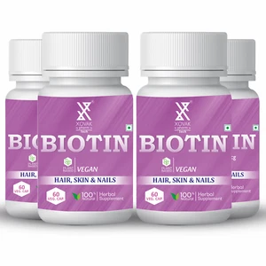 Biotin Capsule | skin brightening, Hair Growth, Reduces hair fall, Stronger Nail - Picture 1 of 11
