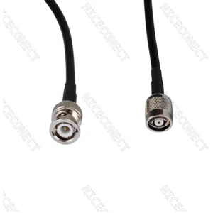 Cable RG58 de 1 metro BNC macho a RP-TNC macho (pin hembra) para WiFi BiQuad Yagi - Imagen 1 de 3
