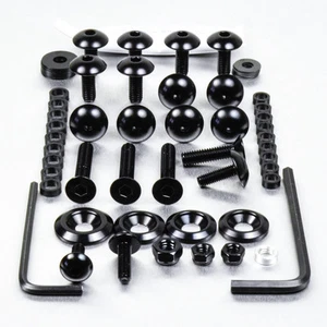 Kit visserie carenage en aluminium GSXR600 K6-K7 Noir - Afbeelding 1 van 1