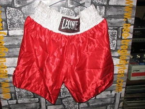 Vintage Pantaloncini Leone Boxe Kick Boxing shorts Unisex '80s - Picture 1 of 1