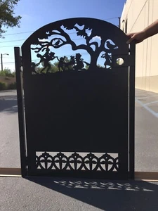 Metal Art Gate Iron Garden Decorative Gate, laser Cut Metal Designer Gate - Picture 1 of 5