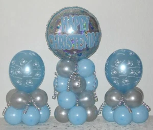 RAGAZZO BATTESIMO - Kit display decorazione palloncino da tavolo - senza elio necessario - Foto 1 di 1