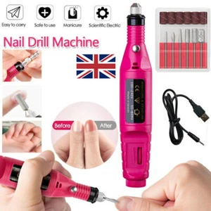 Nail File Drill Portable Professional Manicure Pedicure Electric Machine Set Kit - Picture 1 of 6