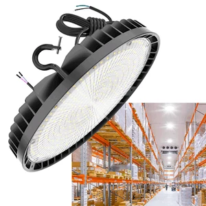 240W UFO LED High Bay Lights Warehouse Dimmable IP65 Factory Shop Lighting 5000K - Picture 1 of 11