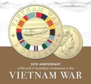 2023 $2 Gold Proof Coin 50th Anniversary Vietnam War ✅ FREE EXPRESS ✈️ - Picture 1 of 3