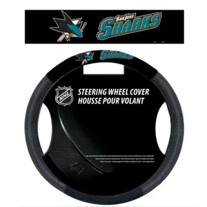 NHL Hockey San Jose Sharks Mesh Steering Wheel Cover Auto Car Truck - Picture 1 of 1