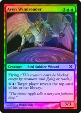 Aven Windreader FOIL 10th Edition NM Blue Common MAGIC GATHERING CARD ABUGames