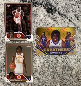 Aaron Bradshaw 2023-24 Bowman Best U Greatness Awaits Gold /50 & McDonalds UK - Bild 1 von 2