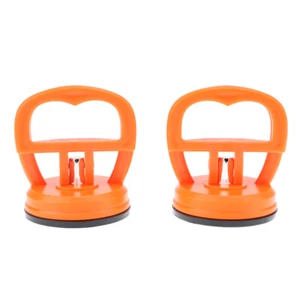 2pcs Suction Cup Suckers Portable Orange Glass Suction Cup for Mirror Door Phone - Zdjęcie 1 z 4