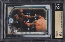 ISRAEL ADESANYA 2018 TOPPS UFC MUSEUM COLLECTION ROOKIE RC BGS 9.5