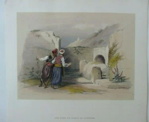 The Tomb Of Joseph At Shechem, By David Roberts, Date1845.Coloured Lithograph. - Picture 1 of 2