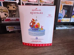 GENUINE Hallmark Keepsake Ornament 2017 Winnie the Pooh A Blustery Day - Sound - Picture 1 of 7