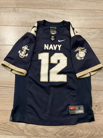 Navy Midshipmen Naval Academy #12 Football Team Nike Jersey Youth Small S 6-8 Cover