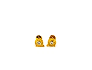 Carrera y Carrera Garzas 18K Oro Amarillo y Diamante Pendiente, 10069458 - Imagen 1 de 2