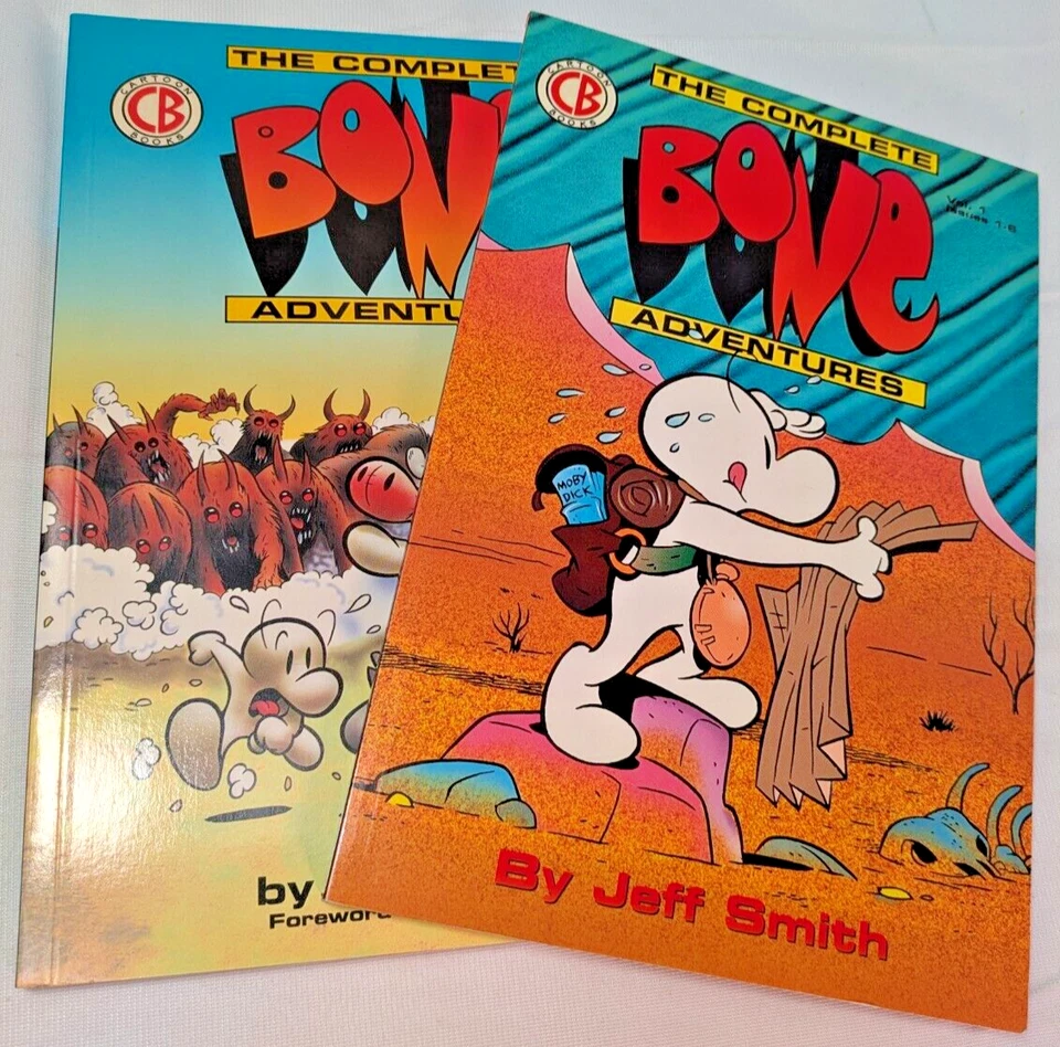 The Complete BONE Adventures - Jeff Smith, Neil Gaiman - Vol 1 + 2 - lote x2 Foto 1 de 4