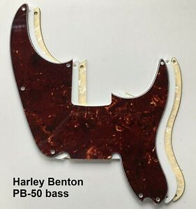 Pickguard for Harley Benton PB50 7 hole / 9 hole versions; many colours