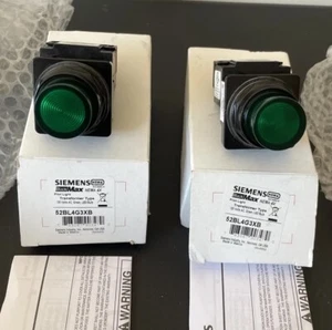 2 Pk-Siemens Green Lamp Pilot LED Light 52BL4G3XB - Picture 1 of 5