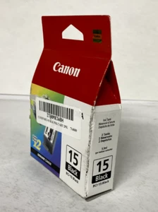 Original Canon BCI-15 Doppelpack Schwarz Tintenpatronen i70 i80 i90 OEM VERSIEGELT - Bild 1 von 4