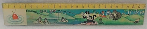 Vintage Soviet USSR 3D Stereo Lenticular Ruler, CAT FISHERMAN, 1990, rare  - Picture 1 of 4