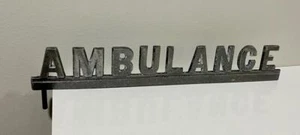 Vintage Ambulance Car Sign Metal Attachable Sign - Picture 1 of 2