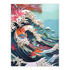 The Great Wave Tropical Seascape Multi-Dimensional Artwork Wall Art Poster Print
