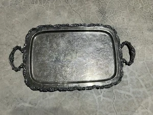 Vintage Silver Plated Serving Tray - Picture 1 of 7