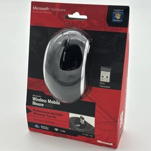 Microsoft Wireless Mobile Mouse 6000 BLACK For Windows & Mac Factory Sealed - Picture 1 of 4