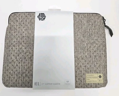 New HEX LAPTOP Sleeve for 13" MACBOOK grey Padded Case MacBook Water resistant  - Image 1 of 4