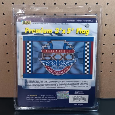 2010 Indianapolis 500 Flag 3' x 5' Centennial ERA Souvenir Collector Banner New - Image 1 of 4