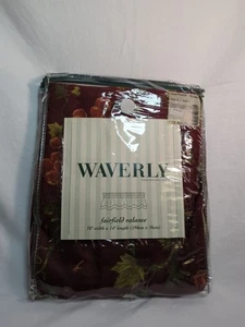 Waverly Chianti-Cabernet Fairfield Scalloped Valance Grapes Floral 78x14" New - Picture 1 of 4