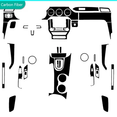 Kits completos de cubierta interior negro brillante para piano 60 piezas para Ford Mustang GT 15-22 Foto 1 de 4