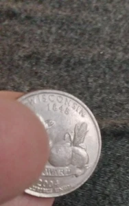 2004-D Wisconsin Quarter *ERROR* Extra Leaf Low. Circulated NR true auction! - Picture 1 of 5