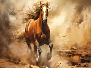 Horse Cowboy Farm Rustic Cattle Cowboy High Quality Canvas/Photo Paper PA112 - Picture 1 of 6