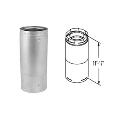 M&G DURAVENT DuraVent 46DVA-17TA DirectVent Pro 4 Adjustable Double-Wall Pipe Length, 11 -