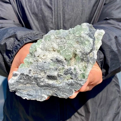 407G Natural Super Hermoso Cristal Fluorita Verde Mineral Muestra Estándar - Imagen 1 de 4