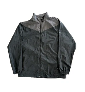 Nike Golf Windbreaker Jacket Men's XL Nike Fit Storm Black Gray  - Picture 1 of 11