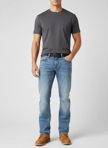 BKE Jake Straight Jeans Men 32x30 Light Blue Regular Fit Mid Rise Cotton Blend - Picture 1 of 9