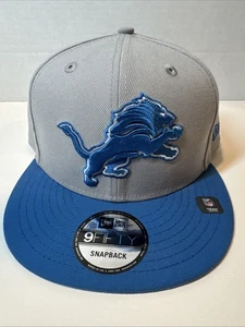 Detroit Lions New Era 9Fifty SnapBack Adjustable Hat Gray Blue Color BRAND NEW - Picture 1 of 14